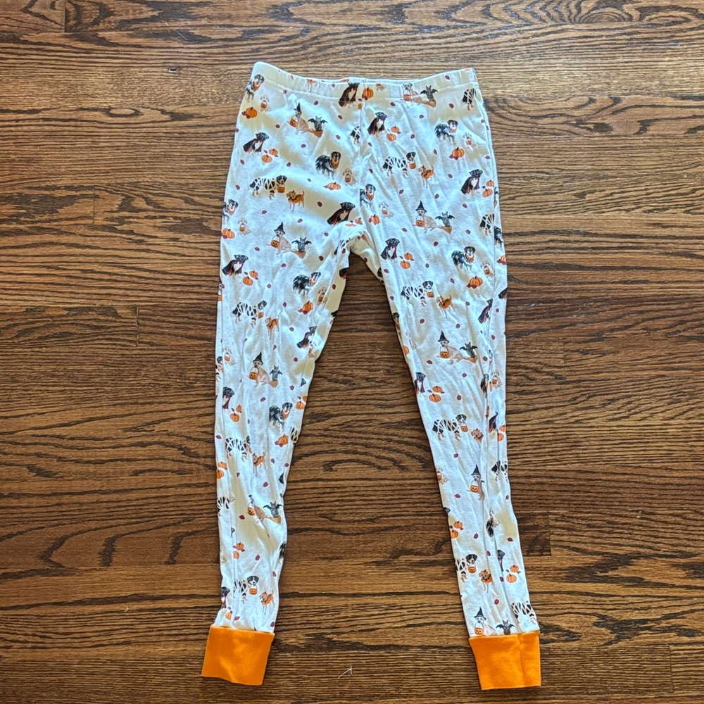 Lands End Halloween Dogs Kids Pajama Bottom, Size 14